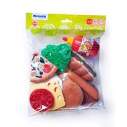 Comida rápida Miniland - Escala real 1:1 - + 3 años - Bolsa 19 ud
