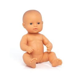 Muñeco europeo Miniland - Niña - 32 cm - + 10 meses