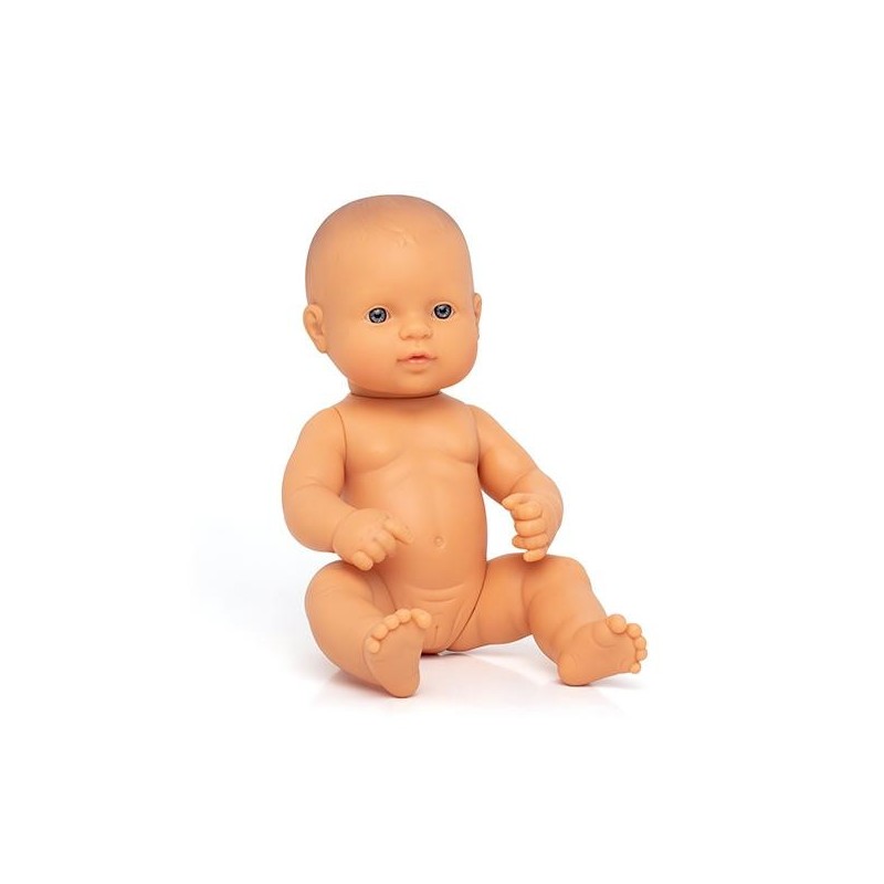 Muñeco europeo Miniland - Niña - 32 cm - + 10 meses
