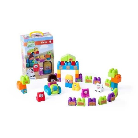 Super Blocks Farm Miniland - + 18 meses - Caja 38 piezas