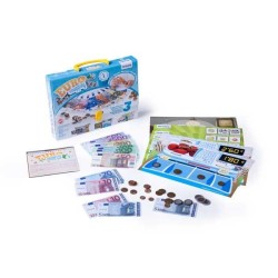 Euro Shopping Miniland - + 5 años - Caja 24 monedas + 14 billetes + 18 tarjetas