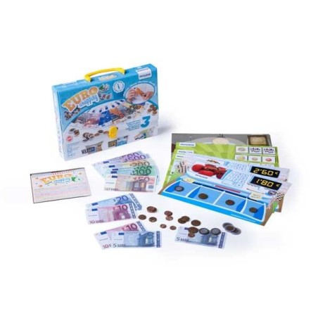 Euro Shopping Miniland - + 5 años - Caja 24 monedas + 14 billetes + 18 tarjetas