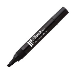 Marcador permanente Sharpie W10 Punta biselada. Trazo 1,2-5,5mm. Negro