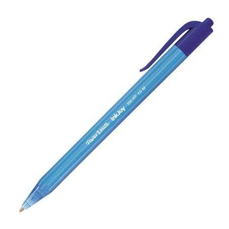 Bolígrafo retráctil Paper Mate Inkjoy 100 RT - Punta 1 mm - Color azul