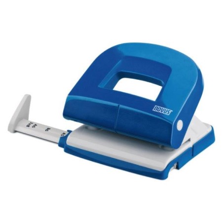 Taladro Novus Evolution E216 - 16 hojas - Punzones 2 x 5,5 mm - Color azul