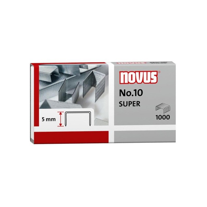 Grapas Novus 10- Galvanizadas - 20 hojas - Caja 1000 grapas Grapas Novus 10- Galvanizadas - 20 hojas - Caja 1000 grapas