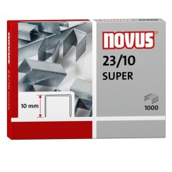 Grapas Novus 23/10 - Galvanizadas - 70 hojas - Caja 1000 grapas