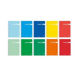 Cuaderno Pacsa Pastiplac - Espiral - PP - Folio - 4x4 - 80 hojas - 90 g - Colores surtidos