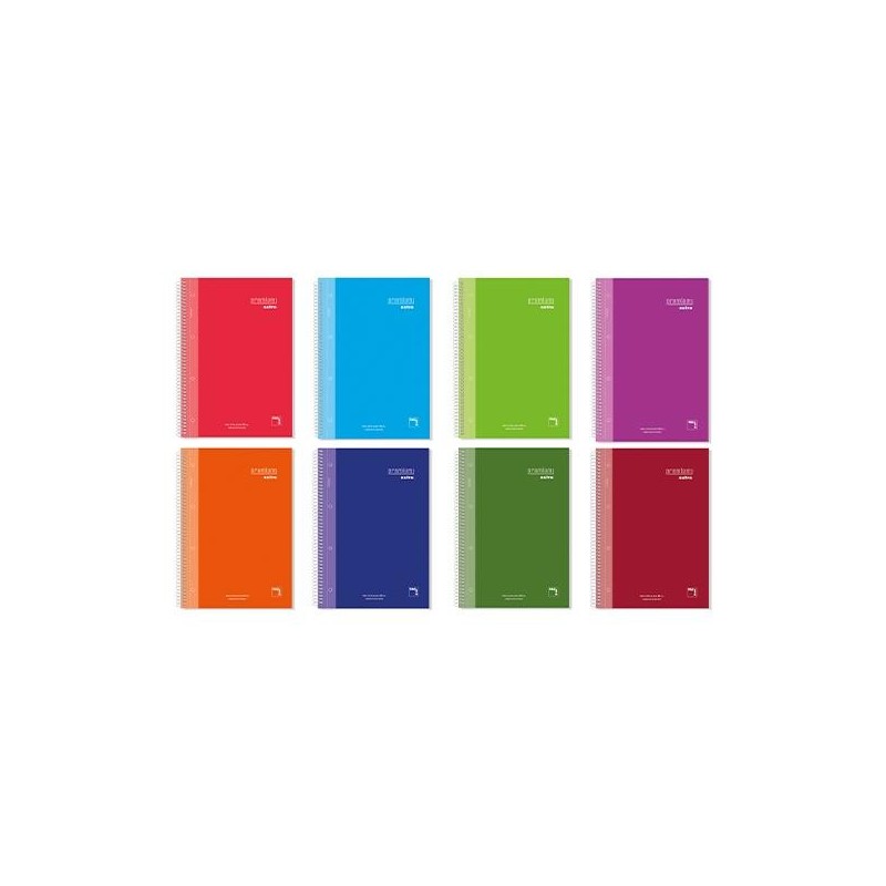 Cuaderno Microperforado Pacsa Premium Extra - Espiral - Cartón - A4 - 5x5 - 120 hojas - 90 g - Colores surtidos Cuaderno Microperforado Pacsa Premium Extra - Espiral - Cartón - A4 - 5x5 - 120 hojas - 90 g - Colores surtidos