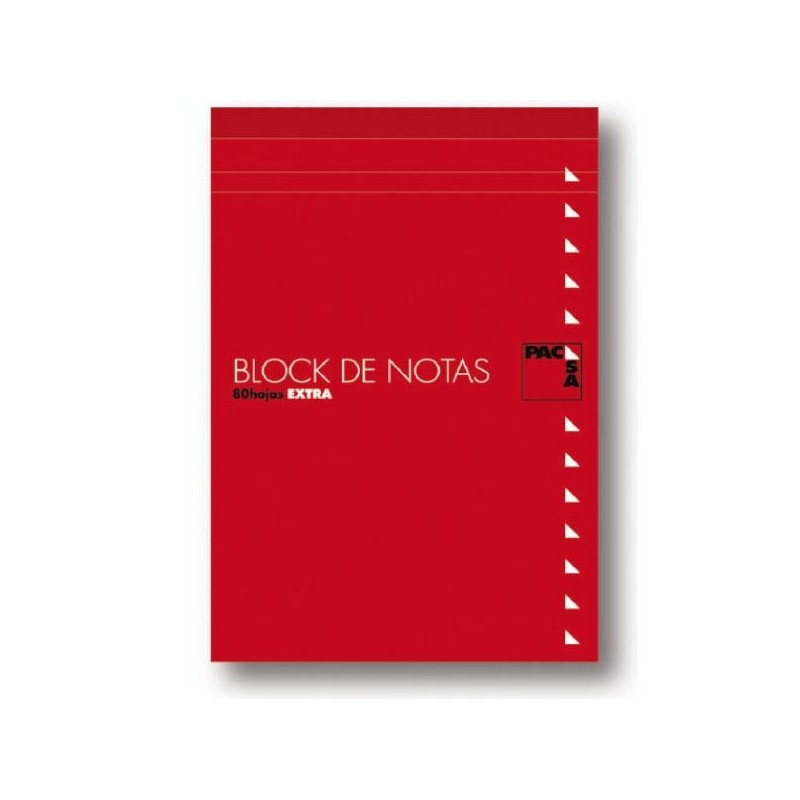 Bloc Pacsa - Hojas trepadas - Tapa de cartón - Folio - 4x4 - 80 hojas - 60 g - Color rojo Bloc Pacsa - Hojas trepadas - Tapa de cartón - Folio - 4x4 - 80 hojas - 60 g - Color rojo