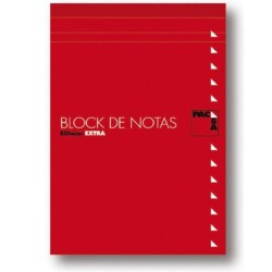 Bloc Pacsa - Hojas trepadas - Tapa de cartón - Octavo - 4x4 - 80 hojas - 60 g - Color rojo