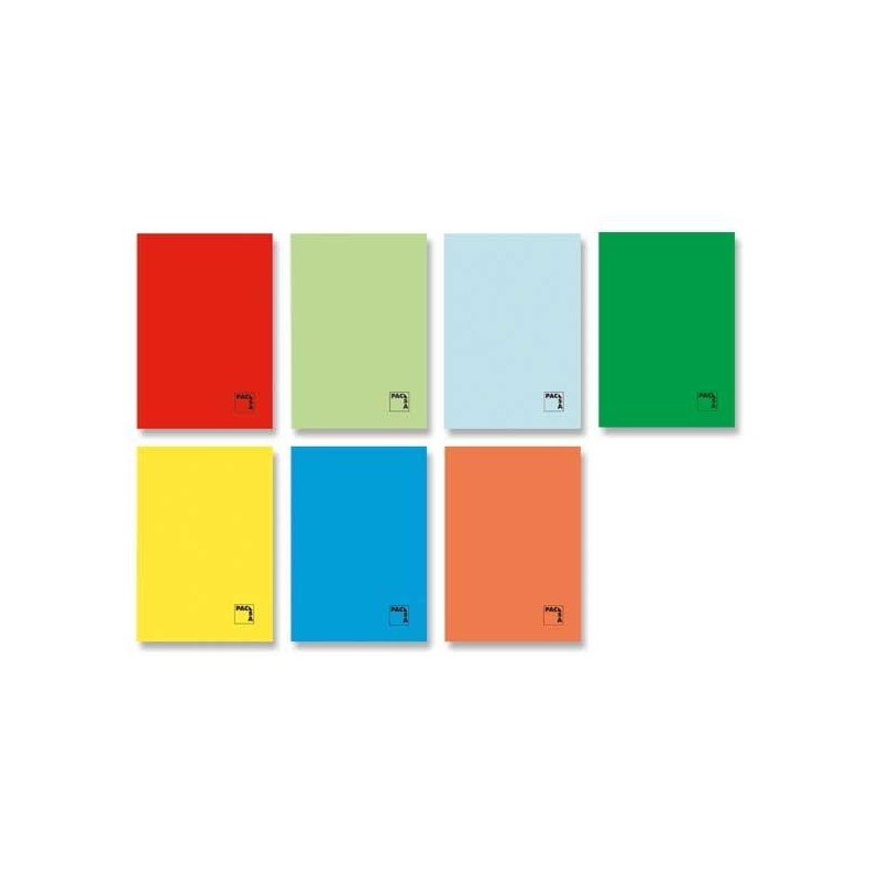 Libreta Pacsa - Grapada - Cartulina gofrada - A4 - 4x4 - 50 hojas - 70 g - Colores surtidos
