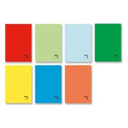Libreta Pacsa - Grapada - Cartulina gofrada - A5+ - 4x4 - 50 hojas - 70 g - Colores surtidos