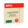 Notas adhesivas Apli Classic - 100 hojas - 75 x 75 mm - Color amarillo