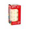 Gomets estrellas Apli - 12,5 y 19,5 mm - Color oro - Rollo 2360 ud