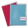Dosier tarjetero Pardo - Solapa - PVC - Folio - Color transparente