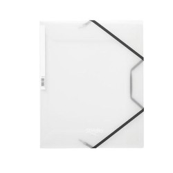 Carpeta de gomas Pardo Studio Style - Solapas - PP - Folio - Color transparente