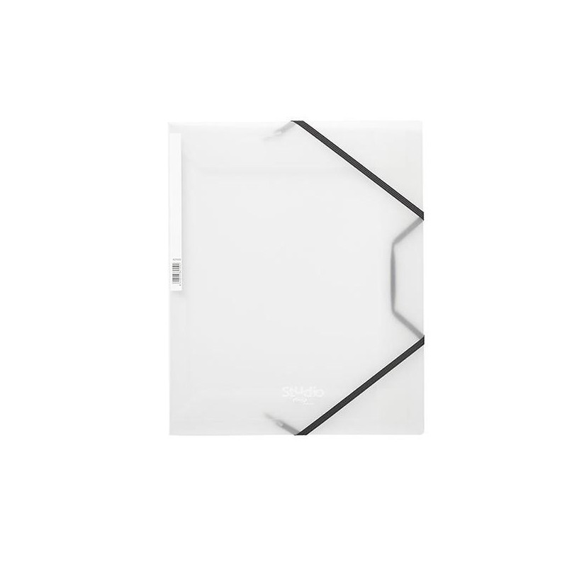 Carpeta de gomas Pardo Studio Style - Solapas - PP - Folio - Color transparente