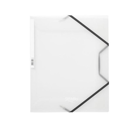 Carpeta de gomas Pardo Studio Style - Solapas - PP - Folio - Color transparente