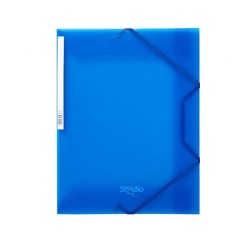 Carpeta de gomas Pardo Studio Style - Solapas - PP - Folio - Color azul