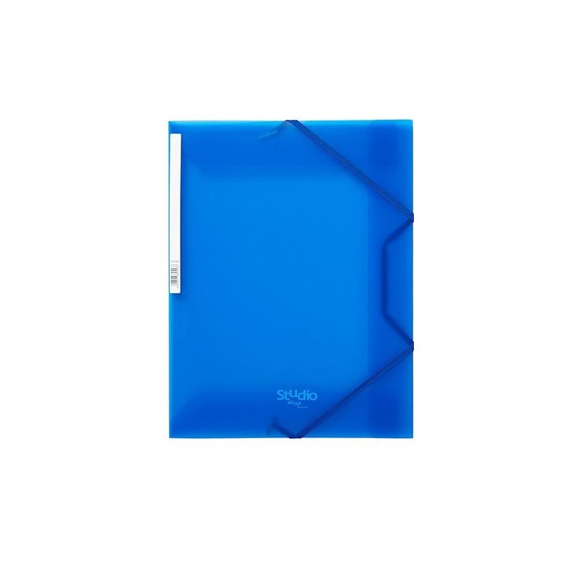Carpeta de gomas Pardo Studio Style - Solapas - PP - Folio - Color azul Carpeta de gomas Pardo Studio Style - Solapas - PP - Folio - Color azul