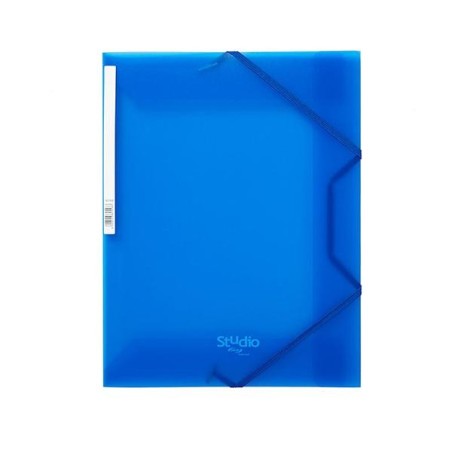 Carpeta de gomas Pardo Studio Style - Solapas - PP - Folio - Color azul