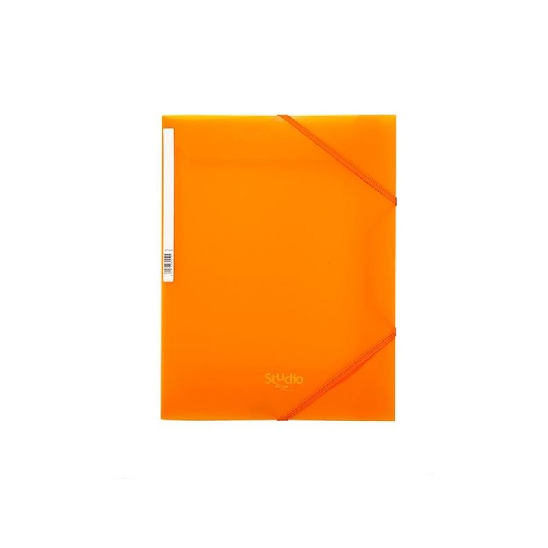 Carpeta de gomas Pardo Studio Style - Solapas - PP - Folio - Color naranja