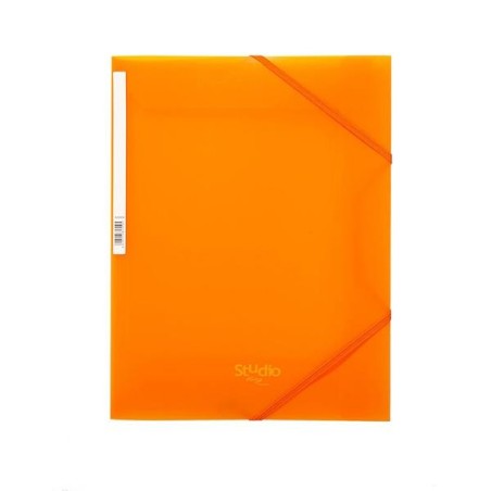 Carpeta de gomas Pardo Studio Style - Solapas - PP - Folio - Color naranja