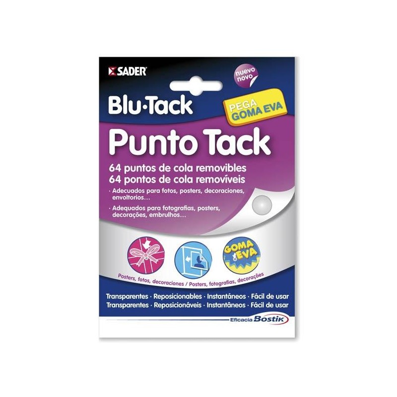 Punto tack Plico - 64 puntos - Color transparente