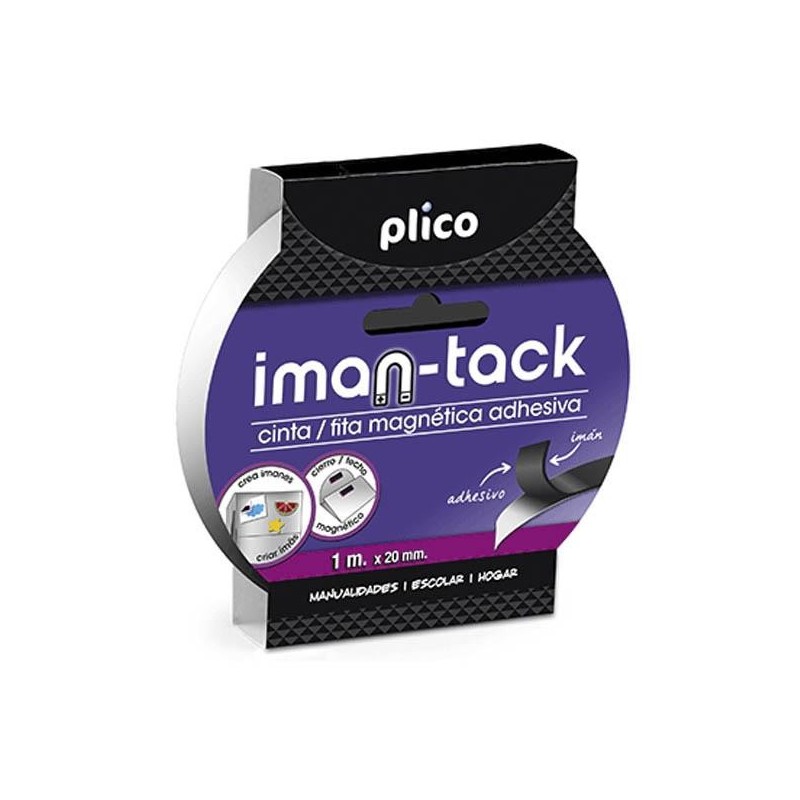 Cinta adhesiva Plico Iman-tack - 20 mm x 1 m Cinta adhesiva Plico Iman-tack - 20 mm x 1 m