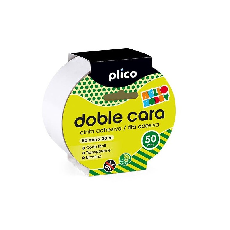 Cinta doble cara Plico - 50 mm x 20 m