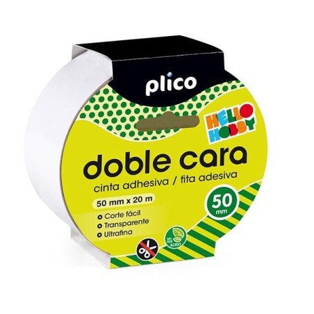 Cinta doble cara Plico - 50 mm x 20 m