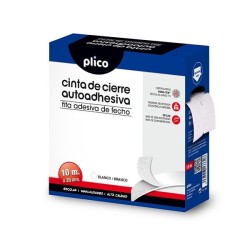 Cinta de cierre Plico - Autoadhesiva - 20 mm x 10 m - Color blanco