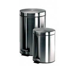 Papelera con pedal Pull Import Bin - Acero inoxidable - 12 L - Color plata