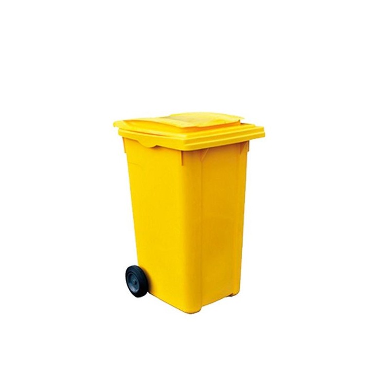 Contenedor móvil Pull Import Eco - 120 L - Color amarillo