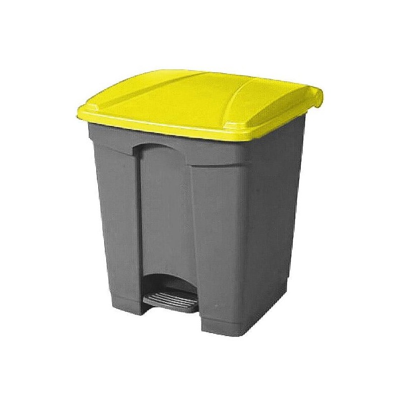 Papelera Pull Import Universal - 45 L - Color gris/amarillo Papelera Pull Import Universal - 45 L - Color gris/amarillo