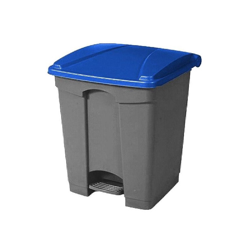 Papelera Pull Import Universal - 45 L - Color gris/azul