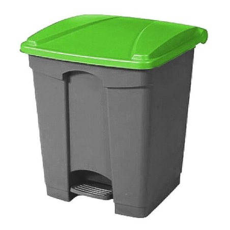 Papelera Pull Import Universal - 45 L - Color gris/verde