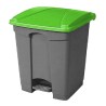 Papelera Pull Import Universal - 45 L - Color gris/verde