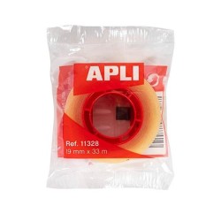 Cinta adhesiva transparente Apli - 19 mm x 33 m