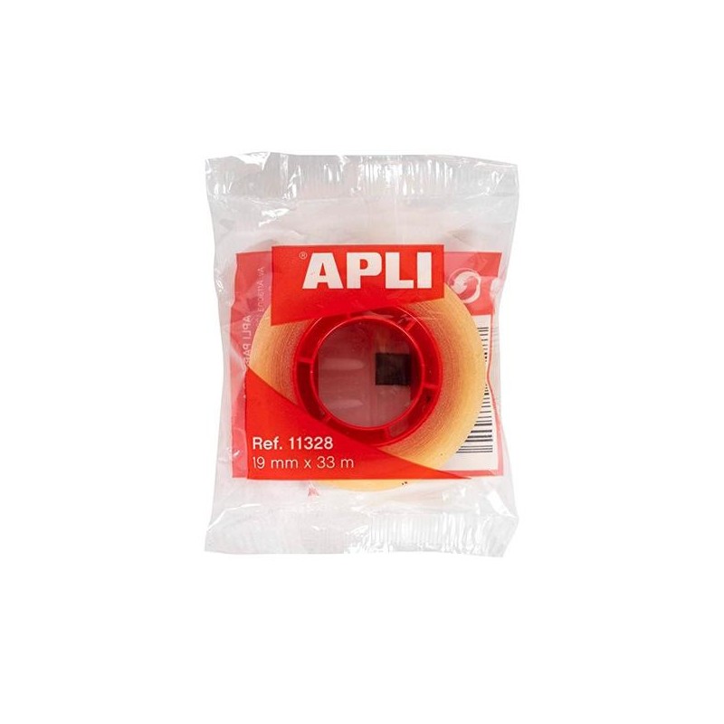 Cinta adhesiva transparente Apli - 19 mm x 33 m