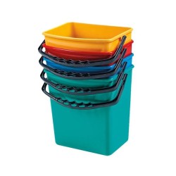 Cubo auxiliar Pull Import - 6L - Cuadrado - Color amarillo