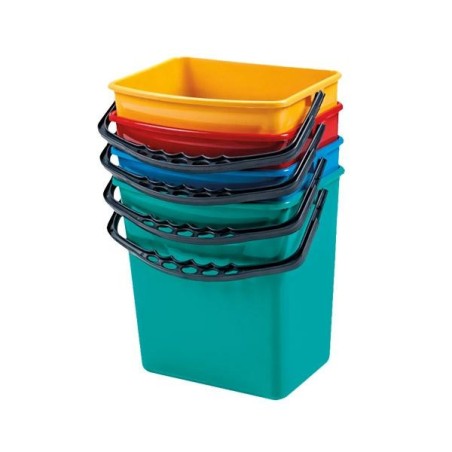 Cubo auxiliar Pull Import - 6L - Cuadrado - Color amarillo