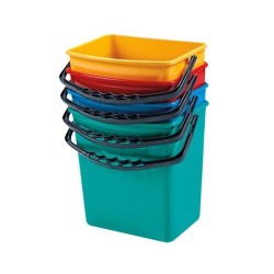 Cubo auxiliar Pull Import - 6L - Cuadrado - Color rojo