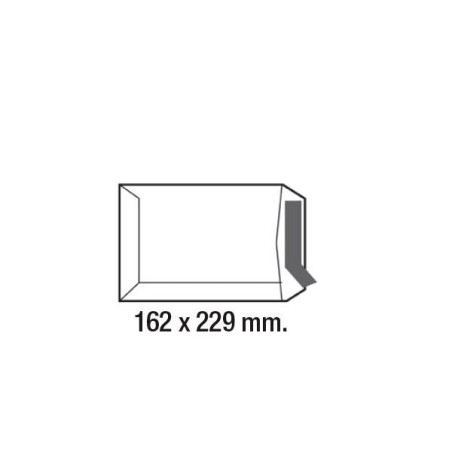 Bolsas C5 Sam - Kraft - 162 x 229 mm - 80 g - Tira de silicona - Caja 250 bolsas