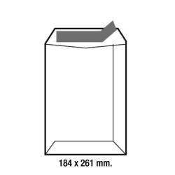 Bolsas C5 Sam - Kraft - 184 x 261 mm - 80 g - Tira de silicona - Caja 250 bolsas