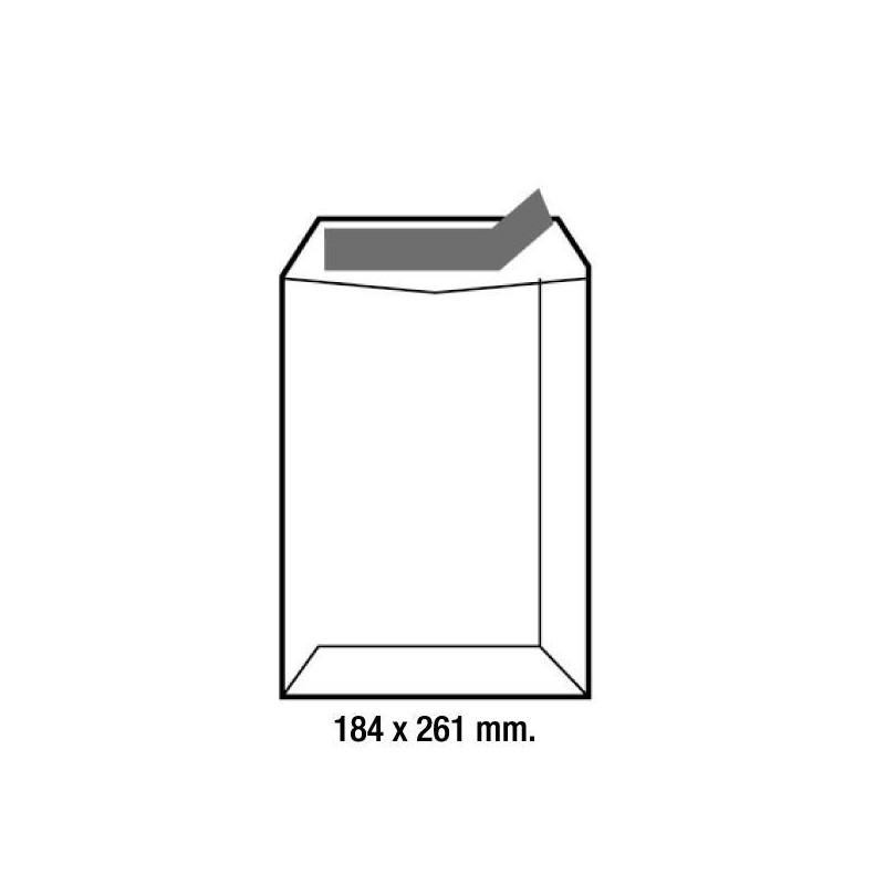 Bolsas C5 Sam - Kraft - 184 x 261 mm - 80 g - Tira de silicona - Caja 250 bolsas
