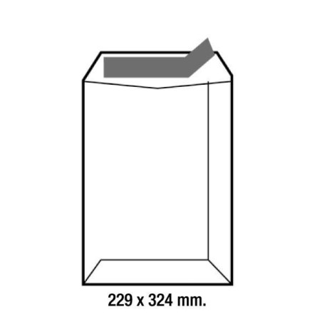 Bolsas C4 Sam - Kraft - 229 x 324 mm - 90 g - Tira de silicona - Caja 250 bolsas