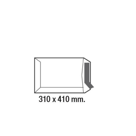 Bolsas radiografía Sam - Offset blanco - 310 x 410 mm - 100 g - Tira de silicona - Caja 250 bolsas