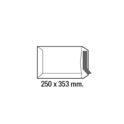 Bolsas Folio/B4 Sam - Offset blanco - 250 x 353 mm - 100 g - Tira de silicona - Caja 250 bolsas